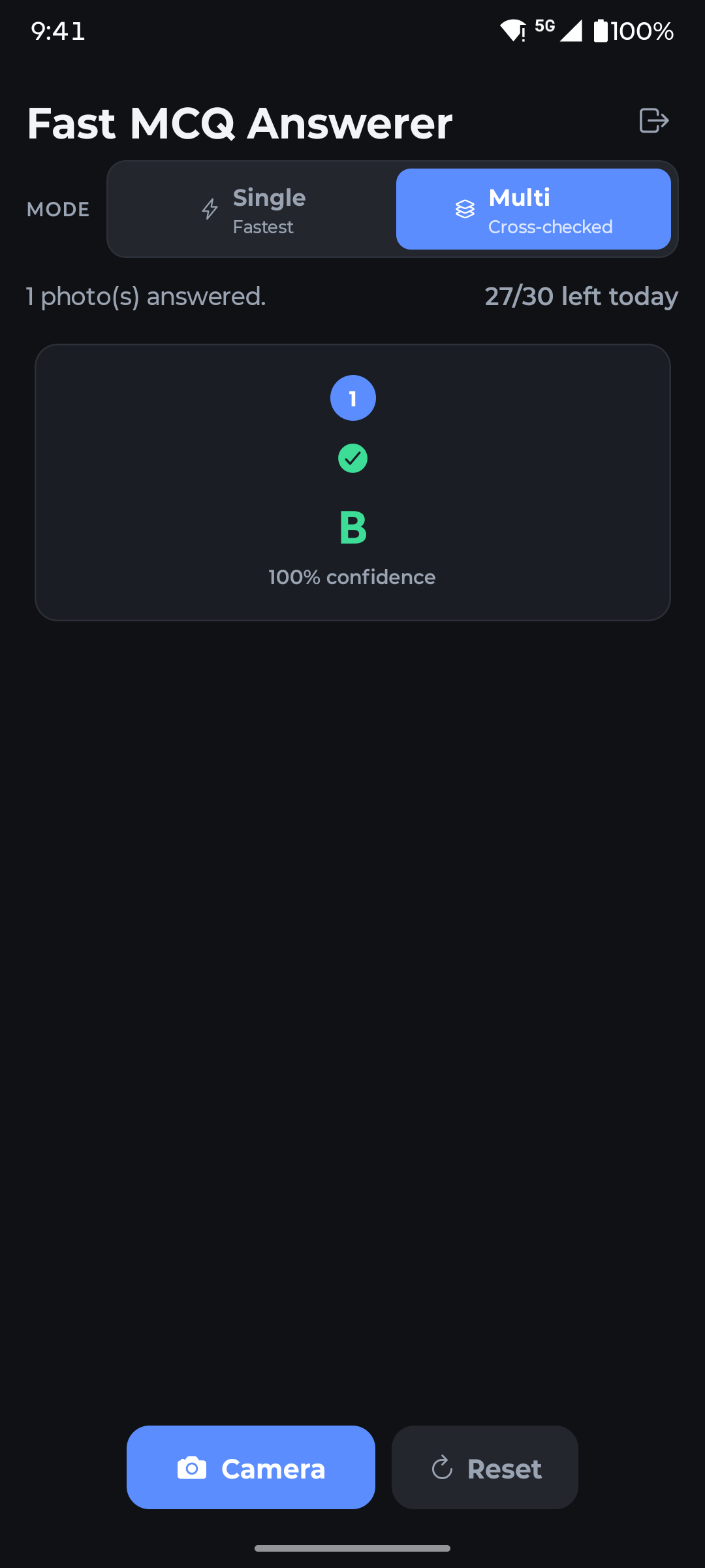 Answer in seconds